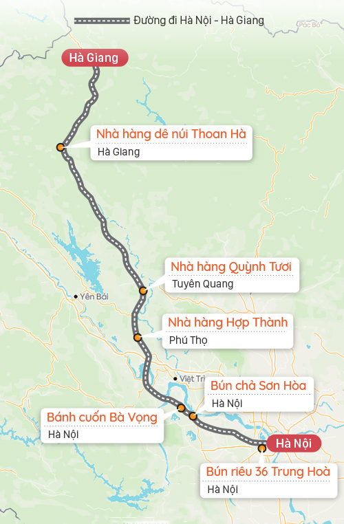 Những Quán Ăn Ngon Trên Đường Từ Nội Đi Hà Giang - Ảnh 5 Những Quán Ăn Ngon Trên Đường Từ Nội Đi Hà Giang - Ảnh 5